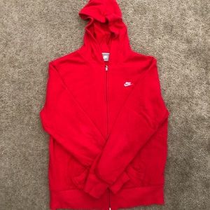 Red Nike Zip-up